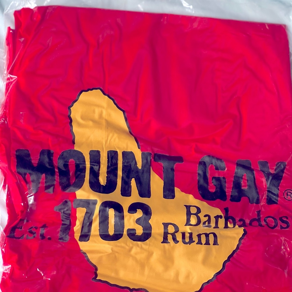 Mount Gay Rum Barbados Rain poncho jacket New in Package NIP